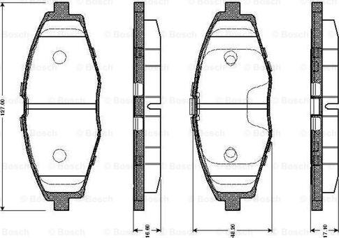 BOSCH 0 986 TB2 342 - Komplet Pločica, disk-kočnica www.molydon.hr