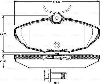 BOSCH 0 986 TB2 363 - Komplet Pločica, disk-kočnica www.molydon.hr