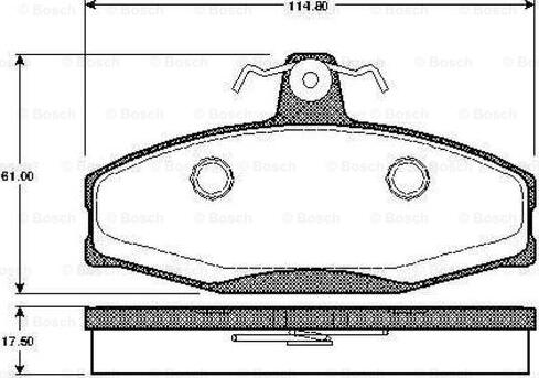 BOSCH 0 986 TB2 305 - Komplet Pločica, disk-kočnica www.molydon.hr