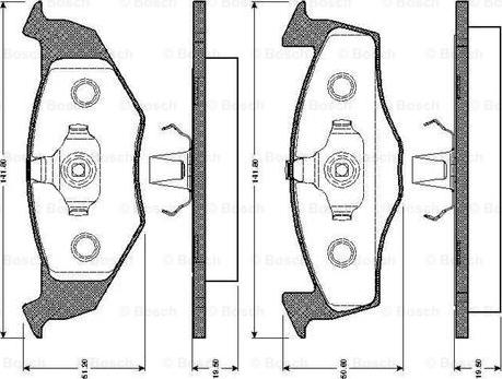 BOSCH 0 986 TB2 300 - Komplet Pločica, disk-kočnica www.molydon.hr