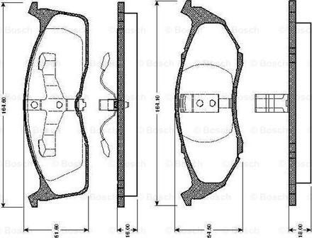 BOSCH 0 986 TB2 302 - Komplet Pločica, disk-kočnica www.molydon.hr