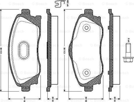 BOSCH 0 986 TB2 380 - Komplet Pločica, disk-kočnica www.molydon.hr