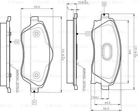 BOSCH 0 986 TB2 381 - Komplet Pločica, disk-kočnica www.molydon.hr