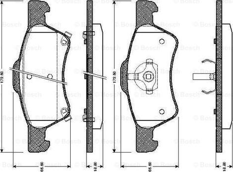 BOSCH 0 986 TB2 387 - Komplet Pločica, disk-kočnica www.molydon.hr