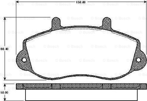 BOSCH 0 986 TB2 333 - Komplet Pločica, disk-kočnica www.molydon.hr