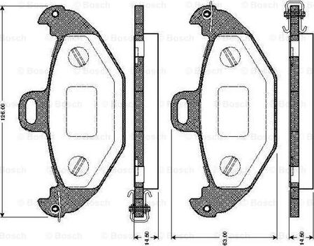 BOSCH 0 986 TB2 337 - Komplet Pločica, disk-kočnica www.molydon.hr