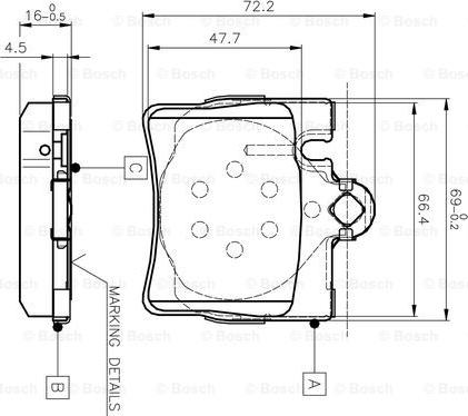 BOSCH 0 986 TB2 378 - Komplet Pločica, disk-kočnica www.molydon.hr