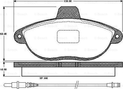 BOSCH 0 986 TB2 295 - Komplet Pločica, disk-kočnica www.molydon.hr