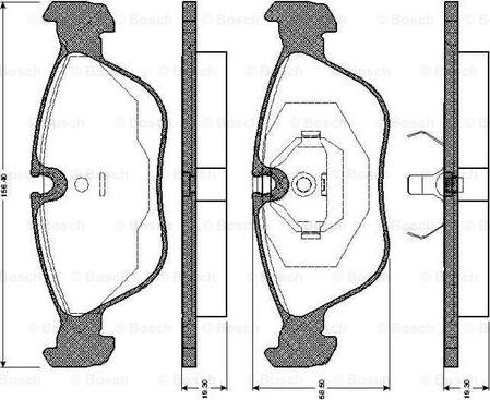 BOSCH 0 986 TB2 248 - Komplet Pločica, disk-kočnica www.molydon.hr