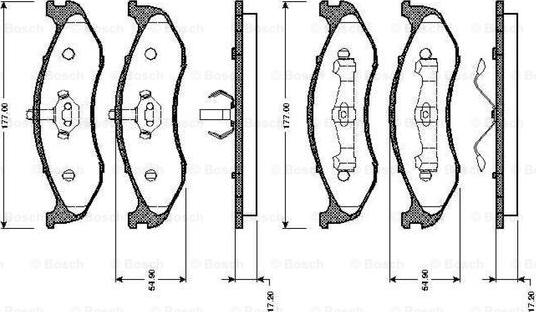 BOSCH 0 986 TB2 255 - Komplet Pločica, disk-kočnica www.molydon.hr