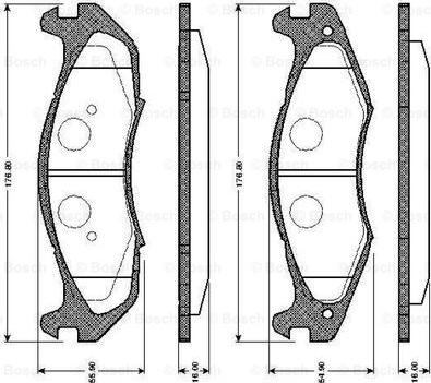 BOSCH 0 986 TB2 253 - Komplet Pločica, disk-kočnica www.molydon.hr