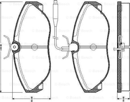 BOSCH 0 986 TB2 261 - Komplet Pločica, disk-kočnica www.molydon.hr