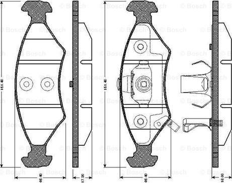 BOSCH 0 986 TB2 267 - Komplet Pločica, disk-kočnica www.molydon.hr