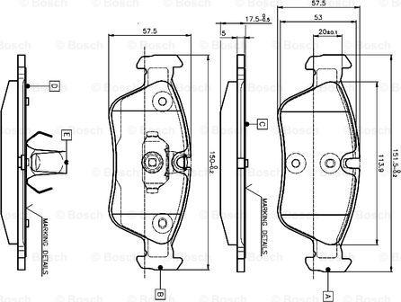 BOSCH 0 986 TB2 209 - Komplet Pločica, disk-kočnica www.molydon.hr