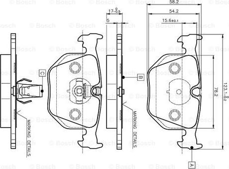 BOSCH 0 986 TB2 204 - Komplet Pločica, disk-kočnica www.molydon.hr