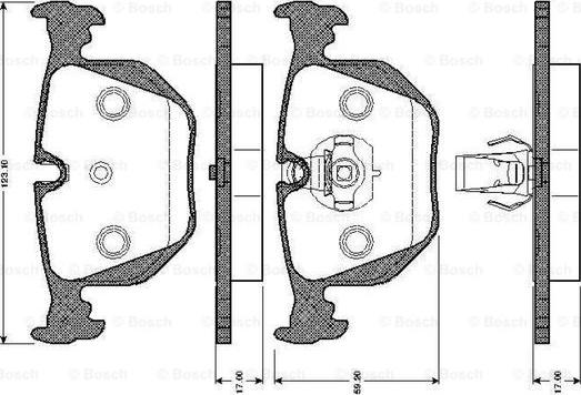 BOSCH 0 986 TB2 205 - Komplet Pločica, disk-kočnica www.molydon.hr