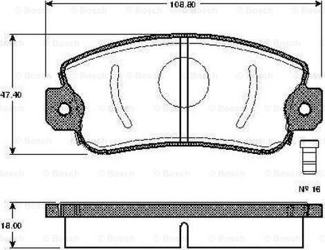 BOSCH 0 986 TB2 201 - Komplet Pločica, disk-kočnica www.molydon.hr