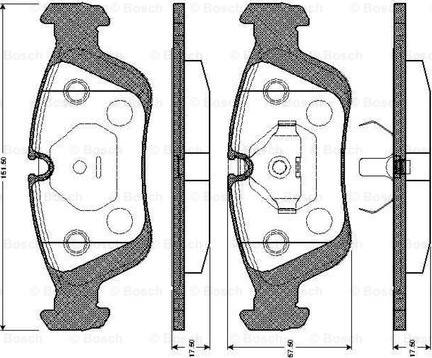 BOSCH 0 986 TB2 208 - Komplet Pločica, disk-kočnica www.molydon.hr