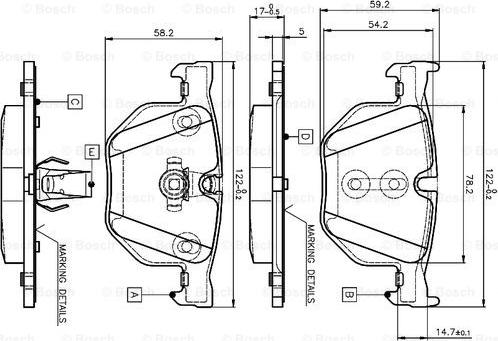 BOSCH 0 986 TB2 207 - Komplet Pločica, disk-kočnica www.molydon.hr