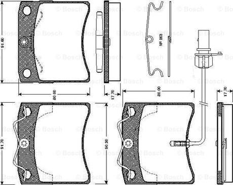 BOSCH 0 986 TB2 210 - Komplet Pločica, disk-kočnica www.molydon.hr