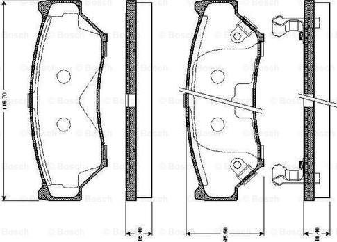 BOSCH 0 986 TB2 211 - Komplet Pločica, disk-kočnica www.molydon.hr