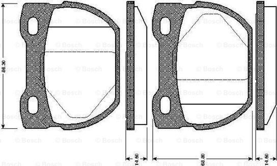 BOSCH 0 986 TB2 280 - Komplet Pločica, disk-kočnica www.molydon.hr