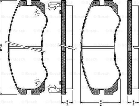 BOSCH 0 986 TB2 234 - Komplet Pločica, disk-kočnica www.molydon.hr