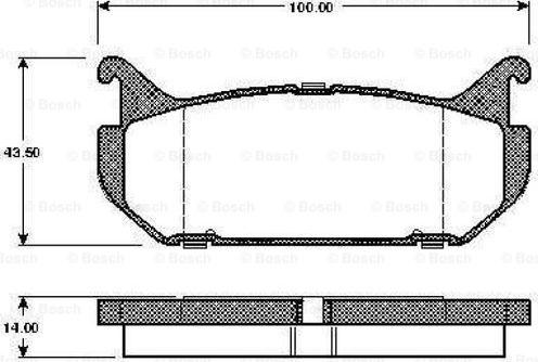 BOSCH 0 986 TB2 230 - Komplet Pločica, disk-kočnica www.molydon.hr