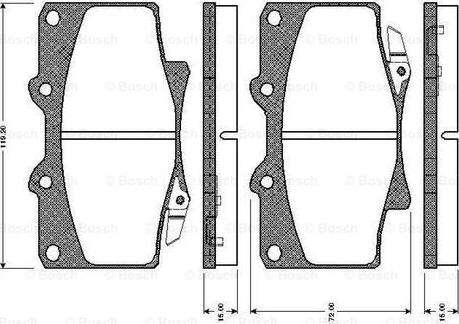 BOSCH 0 986 TB2 238 - Komplet Pločica, disk-kočnica www.molydon.hr