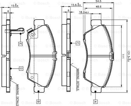 BOSCH 0 986 TB2 233 - Komplet Pločica, disk-kočnica www.molydon.hr