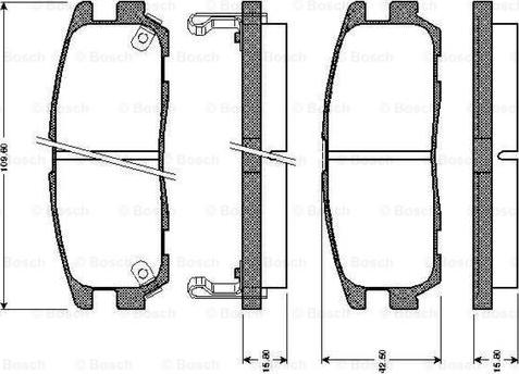 BOSCH 0 986 TB2 237 - Komplet Pločica, disk-kočnica www.molydon.hr