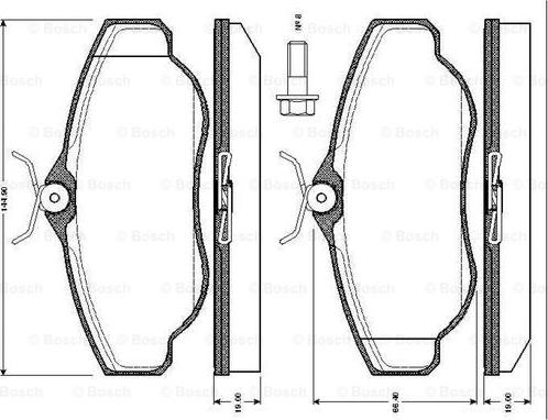 BOSCH 0 986 TB2 274 - Komplet Pločica, disk-kočnica www.molydon.hr