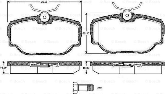 BOSCH 0 986 TB2 275 - Komplet Pločica, disk-kočnica www.molydon.hr