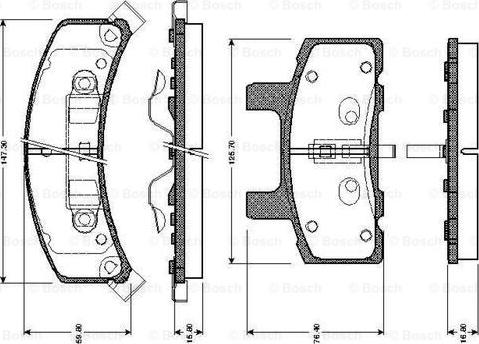 BOSCH 0 986 TB2 271 - Komplet Pločica, disk-kočnica www.molydon.hr