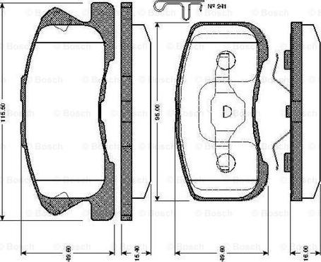 BOSCH 0 986 TB2 794 - Komplet Pločica, disk-kočnica www.molydon.hr