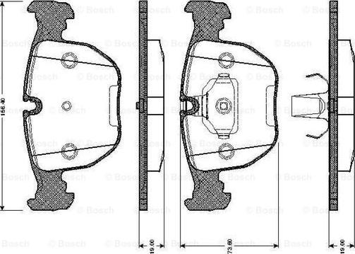 BOSCH 0 986 TB2 743 - Komplet Pločica, disk-kočnica www.molydon.hr