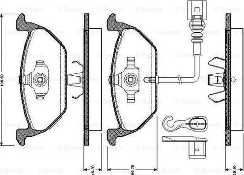 BOSCH 0 986 TB2 756 - Komplet Pločica, disk-kočnica www.molydon.hr