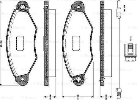 BOSCH 0 986 TB2 761 - Komplet Pločica, disk-kočnica www.molydon.hr