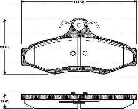 BOSCH 0 986 TB2 762 - Komplet Pločica, disk-kočnica www.molydon.hr