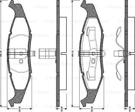 BOSCH 0 986 TB2 704 - Komplet Pločica, disk-kočnica www.molydon.hr