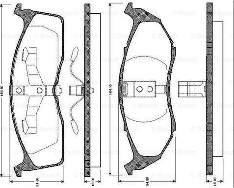 BOSCH 0 986 TB2 700 - Komplet Pločica, disk-kočnica www.molydon.hr