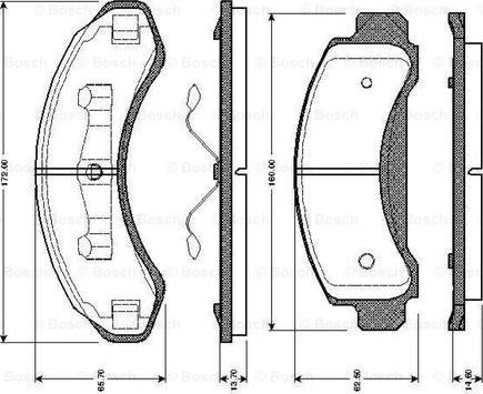 BOSCH 0 986 TB2 728 - Komplet Pločica, disk-kočnica www.molydon.hr