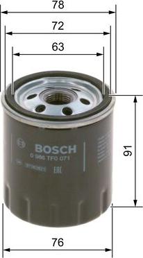 BOSCH 0 986 TF0 071 - Filter za ulje www.molydon.hr