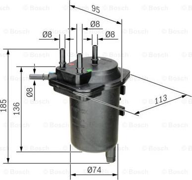 BOSCH 0 450 907 013 - Filter za gorivo www.molydon.hr