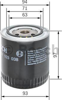 BOSCH 0 451 103 038 - Filter za ulje www.molydon.hr