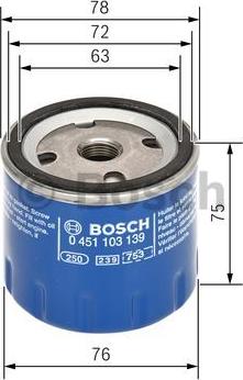 BOSCH 0 451 103 139 - Filter za ulje www.molydon.hr