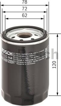 BOSCH 0 451 103 344 - Filter za ulje www.molydon.hr