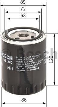 BOSCH 0 451 103 240 - Filter za ulje www.molydon.hr