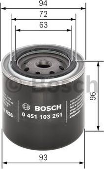 BOSCH 0 451 103 251 - Filter za ulje www.molydon.hr