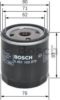 BOSCH 0 451 103 272 - Filter za ulje www.molydon.hr